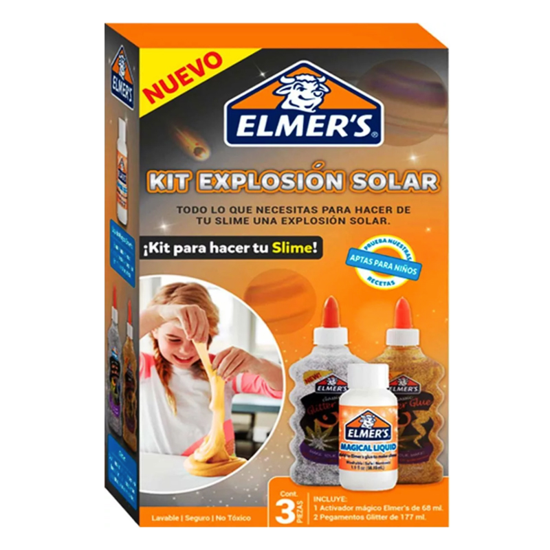 Kit Para Hacer Slime Fluor Elmers Librería Servicom