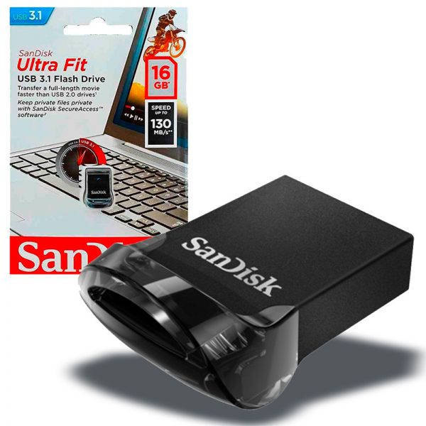 PENDRIVE 16GB SANDISK ULTRA FIT USB 3.1